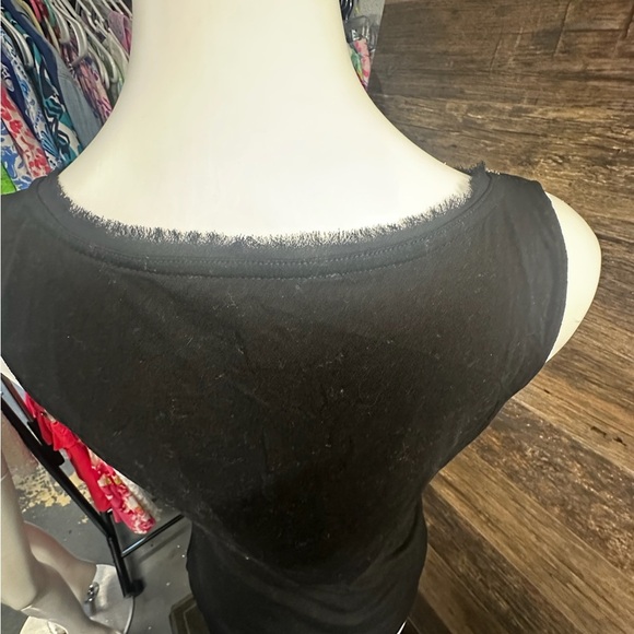 White House Black Market Black Embellished Sleeveless Tank - Picture 6 of 10